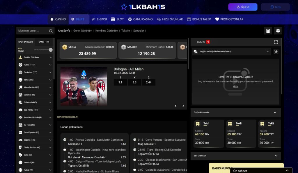 ilkbahis spor bahisleri